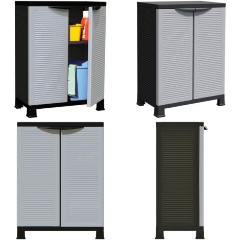 Armario de plástico 68x39x92 cm - Armario de almacenamiento - Organización de hogar