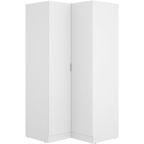 Armario de Rincón de 2 puertas Blanco 184x91x93 cm - ESSEN