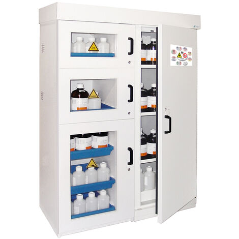 Armario modular multirriesgo de 2 puertas de cristal y 4 compartimentos 220  L ECOSAFE, comprar online