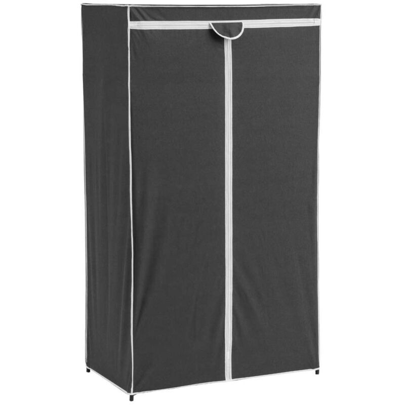 

Armario de tela gris con 1 balda de 160x50x90 cm