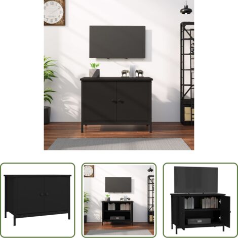 Armario de TV -  Mueble de TV con puertas madera contrachapada 60x35x45 cm