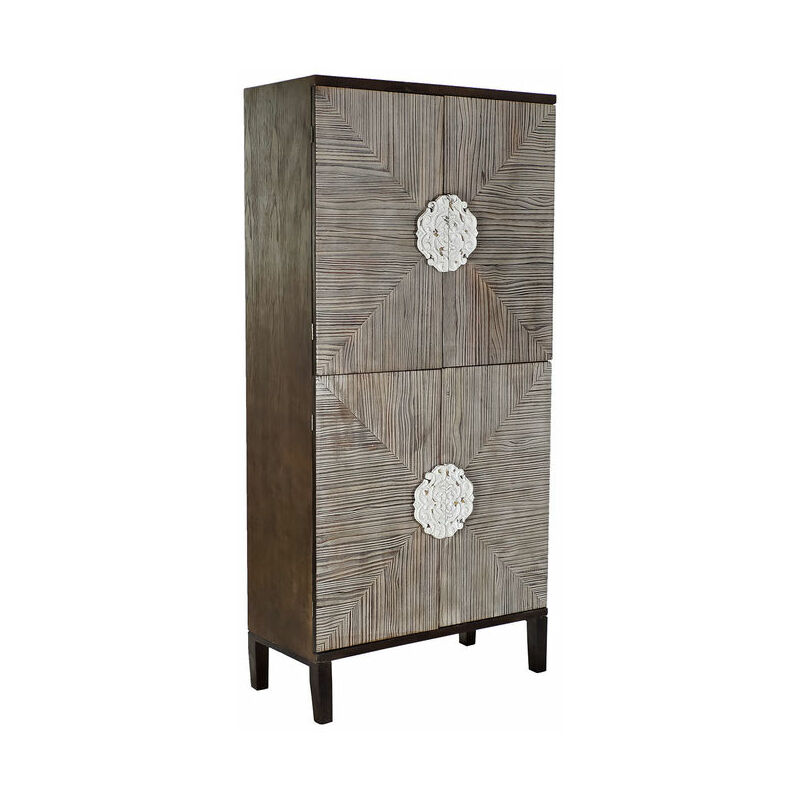 

Armario DKD Home Decor Abeto Marrón oscuro Madera MDF Marrón claro (86 x 41 x 181 cm)