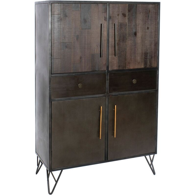 

Armario DKD Home Decor Negro Metal (100 x 42 x 160 cm)