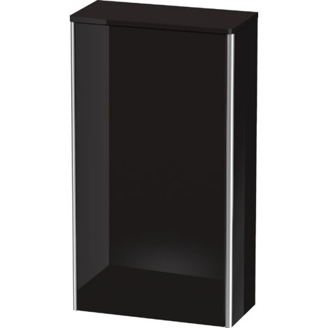 Armario Duravit XSQUARE 880x500x236mm apertura derecha negro alto brillo