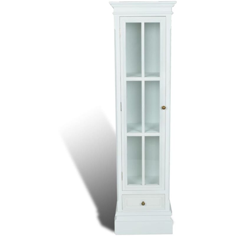 

vidaXL Estantería moderna con 3 estantes de madera blanca - Blanco