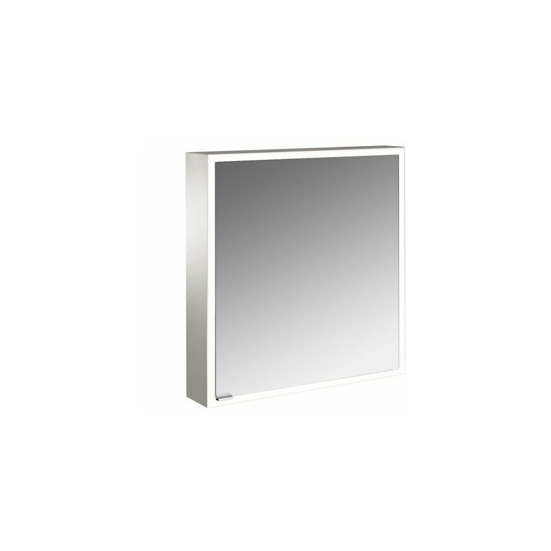 

Armario emco asis prime con espejo, modelo de montaje en superficie, 1 puerta, con bisagra a la derecha, con paquete de luz, 600mm, cumplimiento: