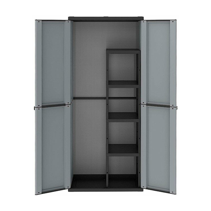 

Armario escobero PVC gris/negro J-Line