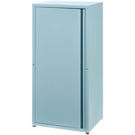 Armario/estante de almacenamiento de acero metálico 88 x 40 x 35 cm gris azulado 030008902