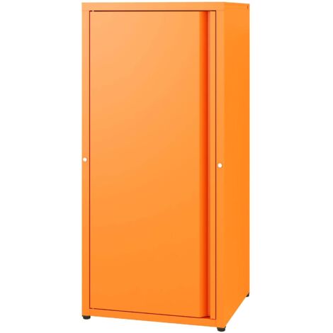 Armario/estante de almacenamiento de acero metálico 88 x 40 x 35 cm naranja 030008906