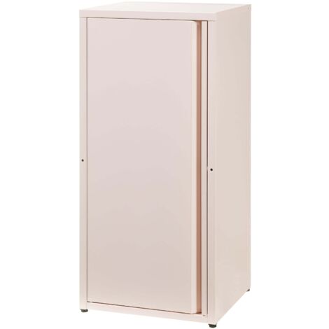 Armario/estante de almacenamiento de acero metálico 88 x 40 x 35 cm rosa 030008907