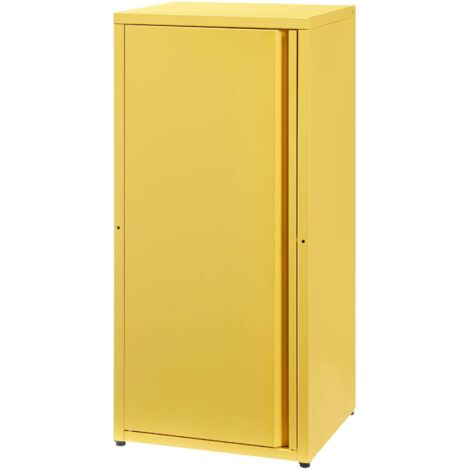 Armario/estantería de almacenamiento 88 x 40 x 35 cm acero amarillo 030008905