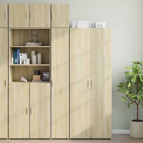Armario estrecho madera ingeniería roble  30x42,5x225 cm