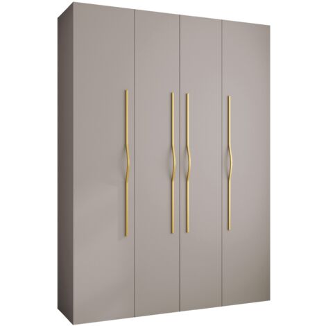 Armario Hartford 564, Cachemira, 246x180x42cm, Puertas de armario: Con bisagras, Número de estantes: 12