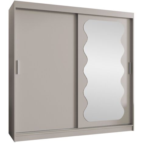 Armario Hartford 578, Cachemira, 200x200x62cm, Puertas de armario: Correderas, Número de estantes: 9