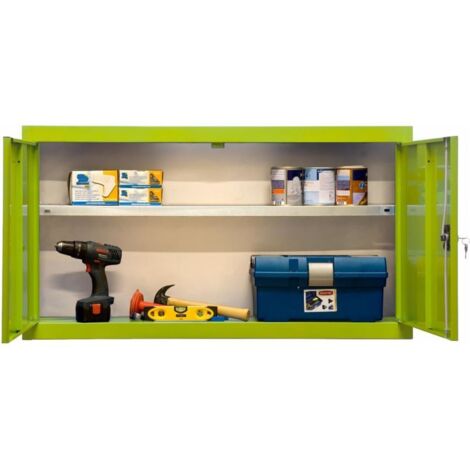 Armario Herramientas CABINET Tools con Estante Monobloque 650x500mm verde