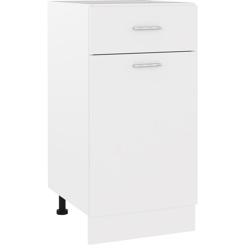 

Armario inferior cajón cocina aglomerado blanco 40x46x81,5 cm - Blanco