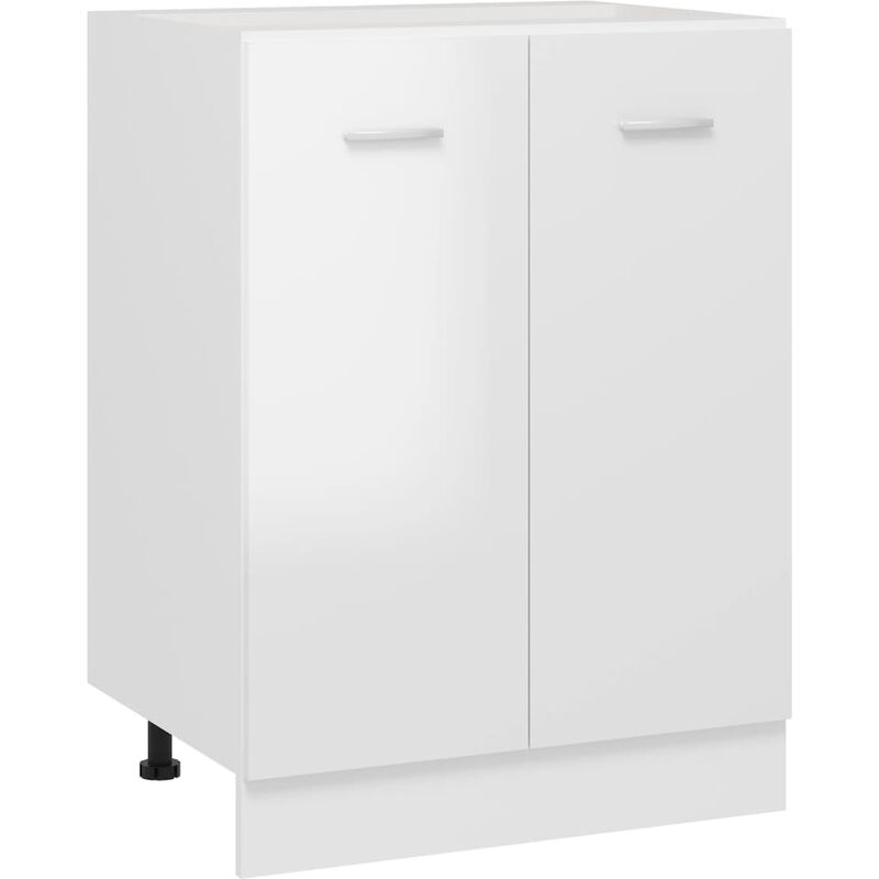 

Armario inferior cocina aglomerado blanco brillo 60x46x81,5 cm