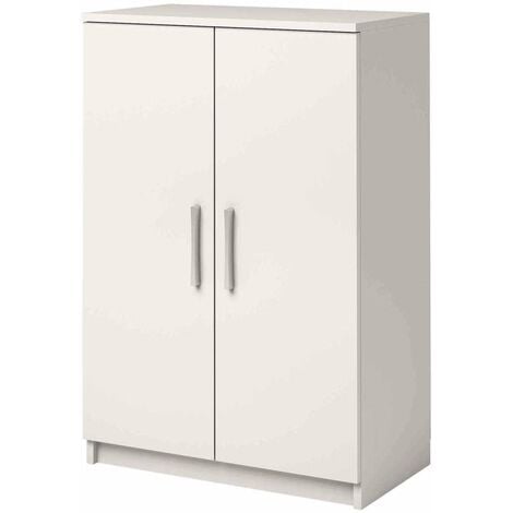 Armario Jupiter multiusos bajo en blanco. 60 cm(ancho) 90 cm(altura) 35.6 cm(fondo)