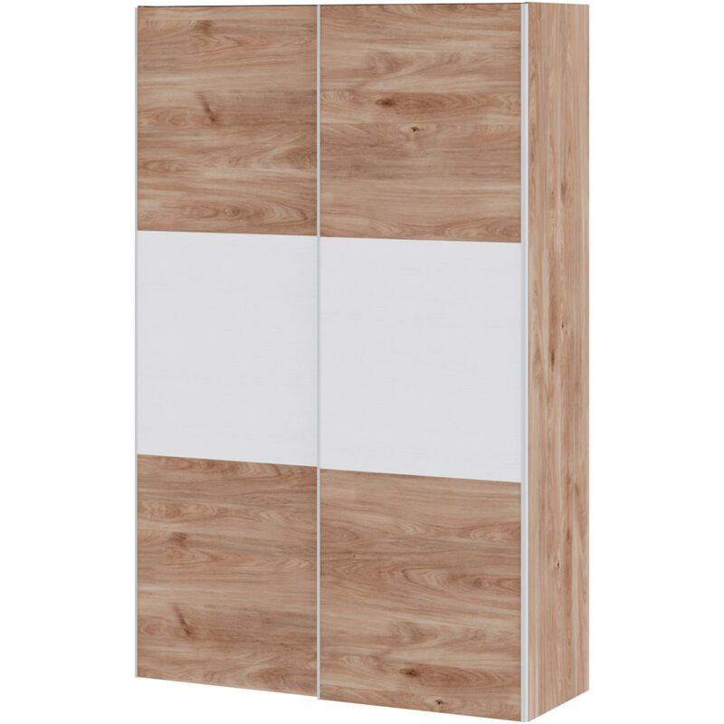 

Armario juvenil 2 puertas correderas Start, 150x220x55 cm | Roble | Nieve