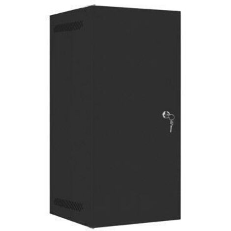 ARMARIO LANBERG MURAL RACK 10 12U/280X310 FLAT PACK NEGRO PUERTA METAL