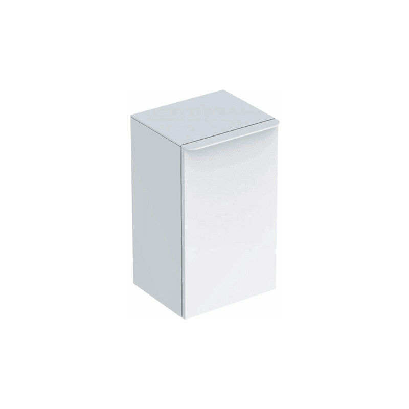 

Geberit Smyle Armario lateral cuadrado, 500359, 36x60x32.6cm, con 1 puerta que se abre a la derecha, color: Laca blanca de alto brillo - 500.359.00.1