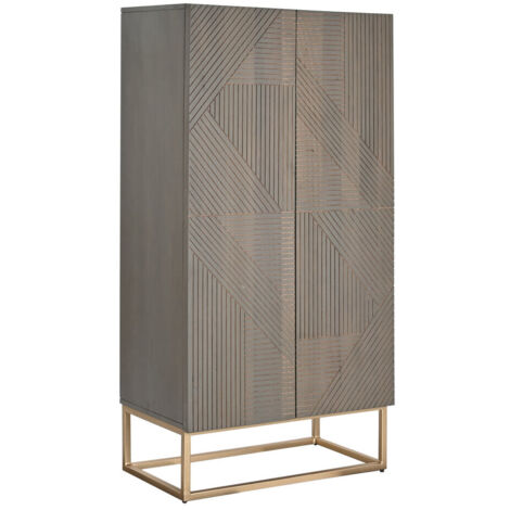 Armario Madera Jamun 70X38X140 Gris Oscuro MB205745