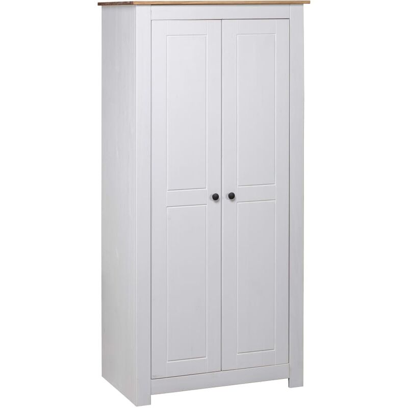 

Armario madera maciza pino blanco Panamá Range 80x50x171,5 cm