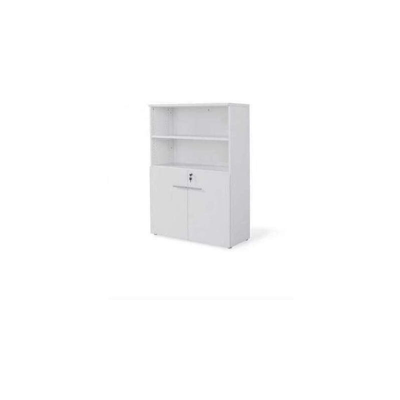 

Armario mediano con puertas bajas para oficina o estudio dos colores a elegir 141.6 cm(alto)93 cm(ancho)42.5 cm(fondo) Color BLANCO