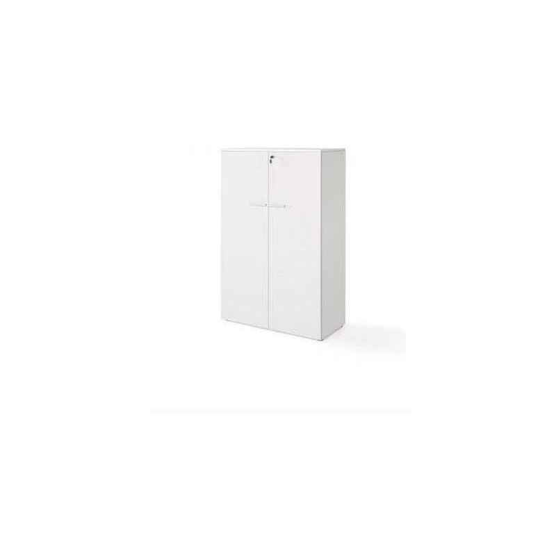 

Mbgorbe - Armario mediano con puertas para oficina o estudio dos colores. 141 cm(alto)93 cm(ancho)42.5 cm(fondo) Color OLMO CLARO