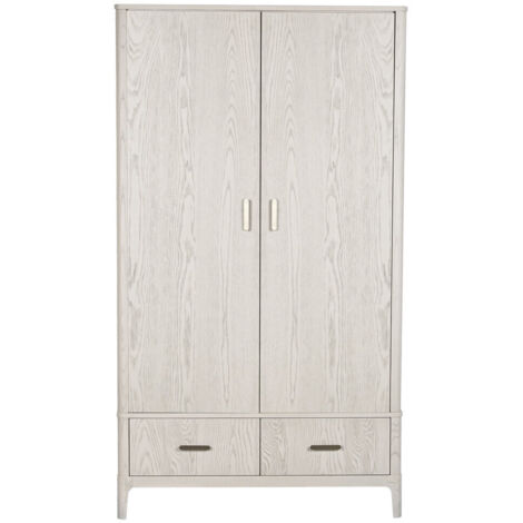 Armario Metal Mdf 110X60X195 Ropero Gris Claro