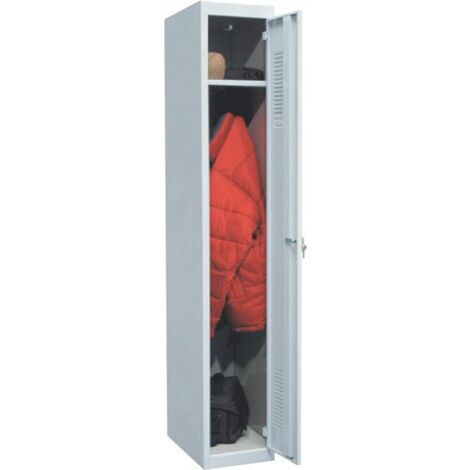 Armario Metalico Ar Shelving 30 de una puerta Gris180x30x50cmExtension (es necesario el modeo inicial) 180x30x50cm Gris