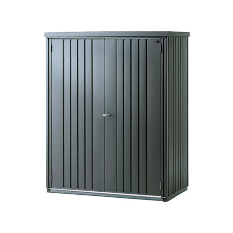 ARMARIO METALICO BIOHORT ALTO JARDIN COLOR GRIS OSCURO METALIZADO 150 LARGE