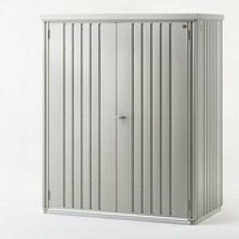 Armario Metalico Biohort Alto Jardin Color Plata Metalizada 150