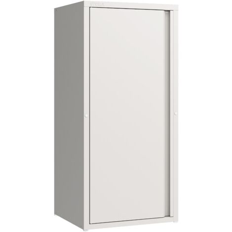 Armario metálico de acero 88 x 40 x 35 cm blanco 030006356