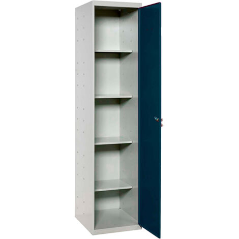 Armario metálico SIMONLOCKER de 4 estantes (180x40x40cm) GRIS Y ANTRACITA