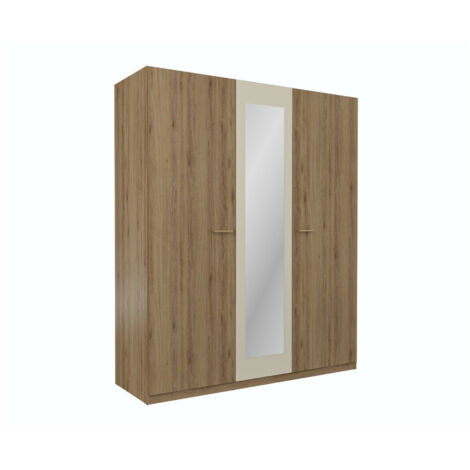 Armario Mirsevi 102, No, 215x179x59cm, Puertas de armario: Con bisagras, Número de estantes: 0