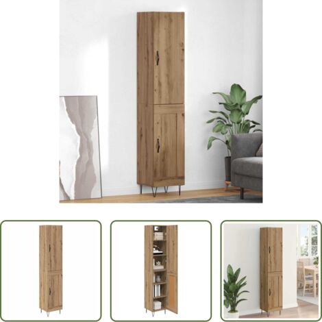 Armario moderno -  Alacena Roble artesanal 34,5 x 34 x 90 cm Madera contrachapada