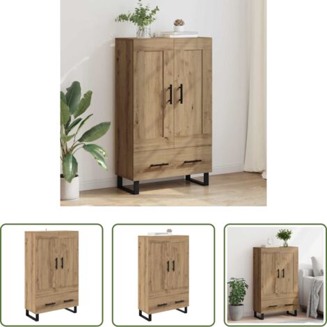 Armario moderno -  Alacena Roble artesanal 69,5 x 31 x 115 cm Madera contrachapada