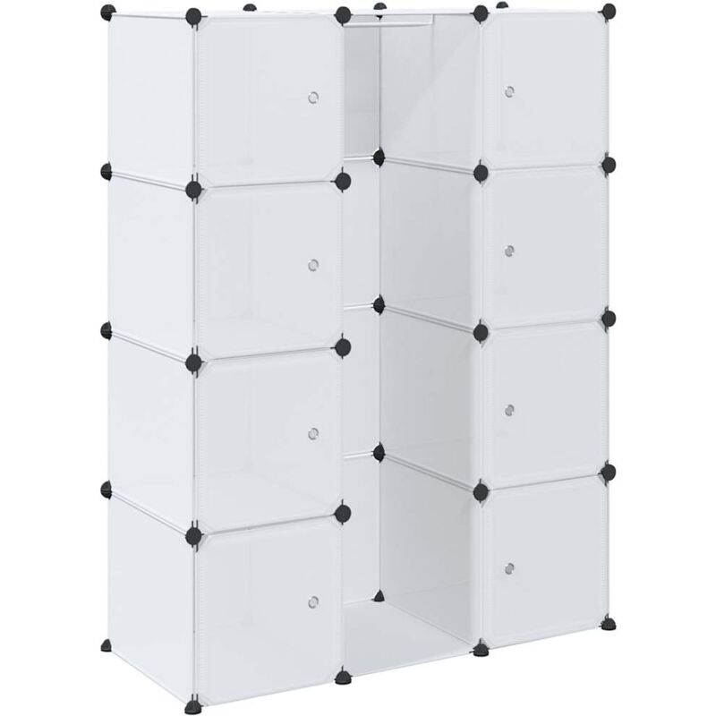 

Armario Modular 9 Compartimentos Blanco 37x115x150 cm - Blanco - Vidaxl