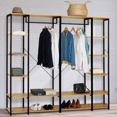 Armario modular estantería doble L. 180 cm DETROIT diseño industrial
