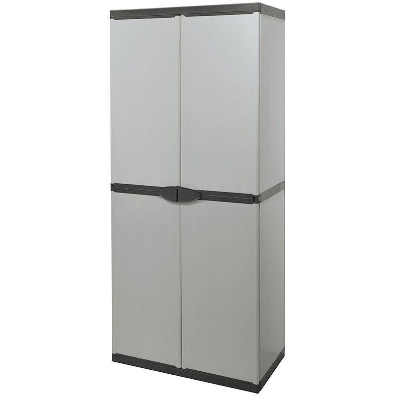 

Armario mueble alto portaescobillas exterior interior 2 hojas box balcón