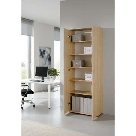 Armario Multiuso 2 Puertas - Beige 34x189h cm