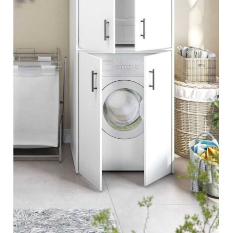 Armario Multiuso 2 Puertas Montoro, Apertura Batiente, 67x88h cm Blanco