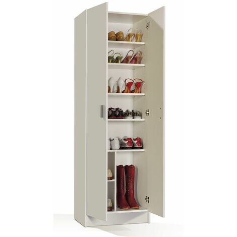 HOMCOM Armario Metálico de Almacenamiento con Doble Puerta de Bisagras y 2  Baldas Ajustables Multiusos para Oficina Salón Dormitorio 75x33x110 cm Gris  75x33x110cm