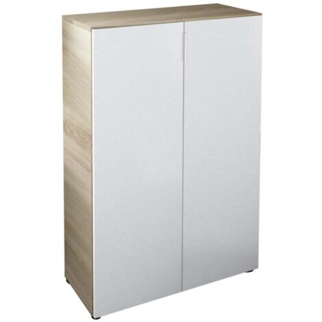 Armario Multiusos 2 Puertas - Roble Marrón 36x103h cm