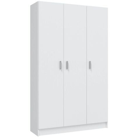 Armario multiusos 3 puertas escobero blanco