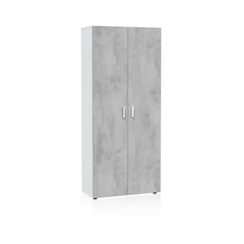 

Armario multiusos 80x182cmBlanco - Cemento