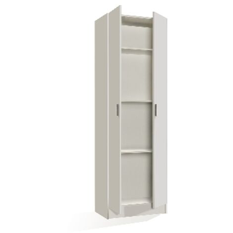 Armario multiusos con 2 puertas - dimensiones: Al 180 x An 58 x Pr 37 cm