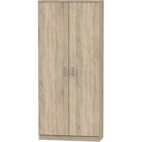 Armario Multiusos Escobero 1 Estante Superior regulable en Altura Color Roble Cambrian 180x80x35 cm