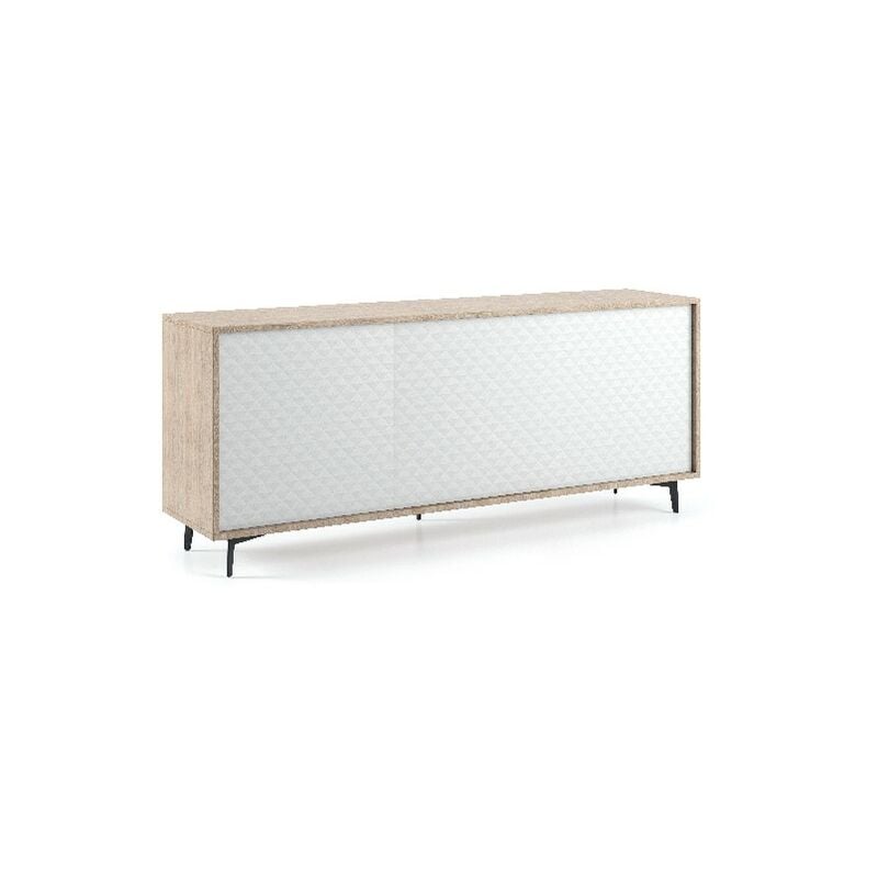 

Armario multiusos Trio - Ahorro de espacio - 3 Puertas - para Salon, Pasillo - Madera, Blanco en Tablero de particulas de melamina, 184 x 45 x 77 cm